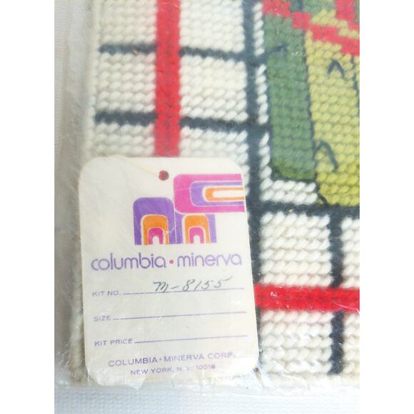 Vintage Columbia Mineva Fortunoff Finished Needlepoint Asparagus Bundle New - Picture 2 of 6
